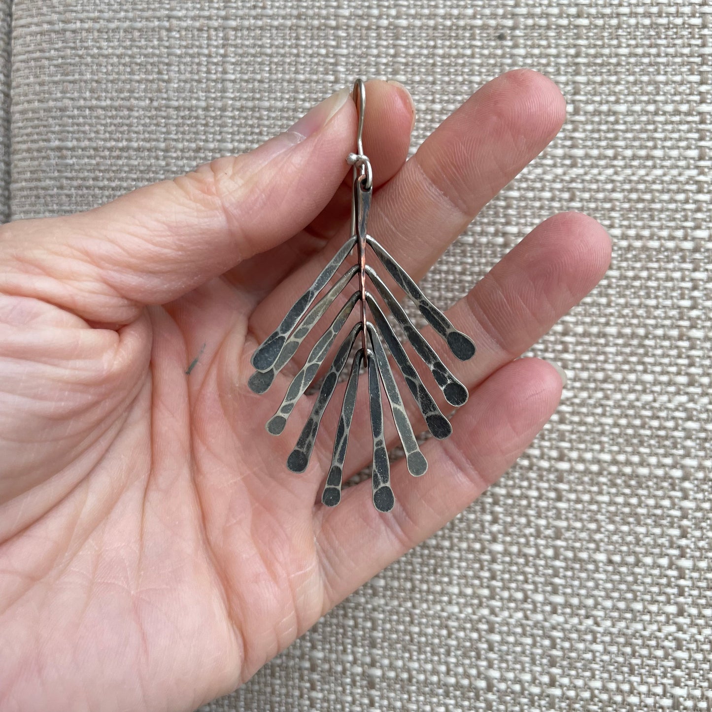 Forged Frond Earrings #4