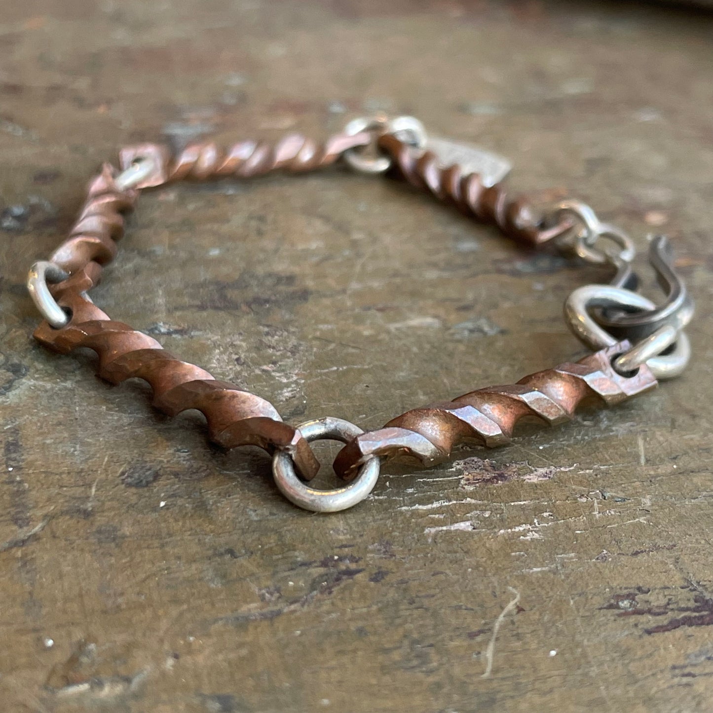 Forged Twist Chain Bracelet