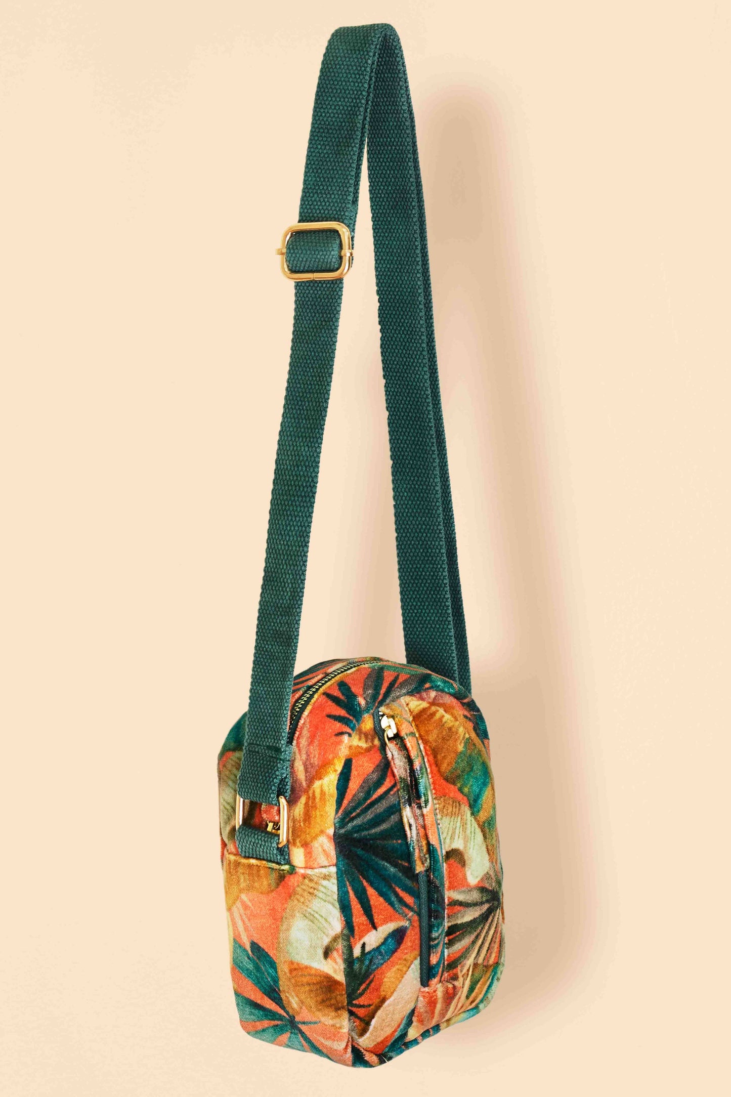 Velvet 'Out & About' Bag - Painted Palms