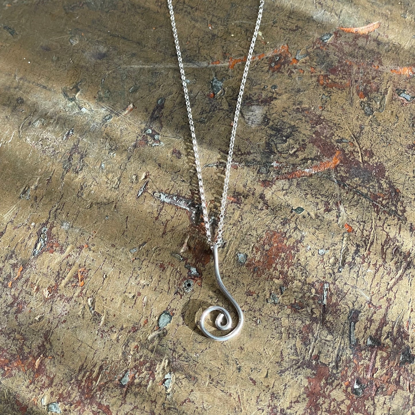 Sterling Swirl Necklace