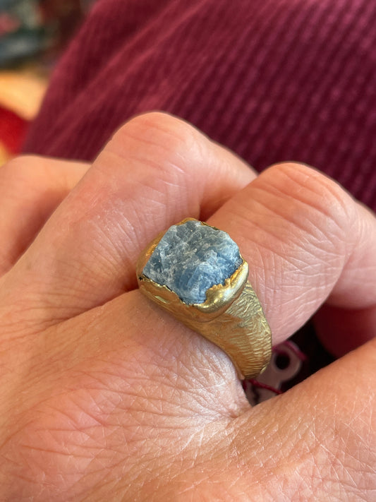 Guardian Signet Ring: Aquamarine / 7