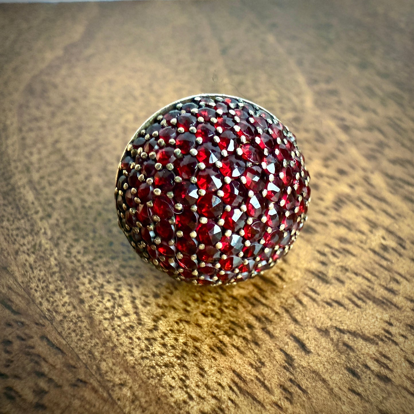 Vintage Garnet Dome Ring