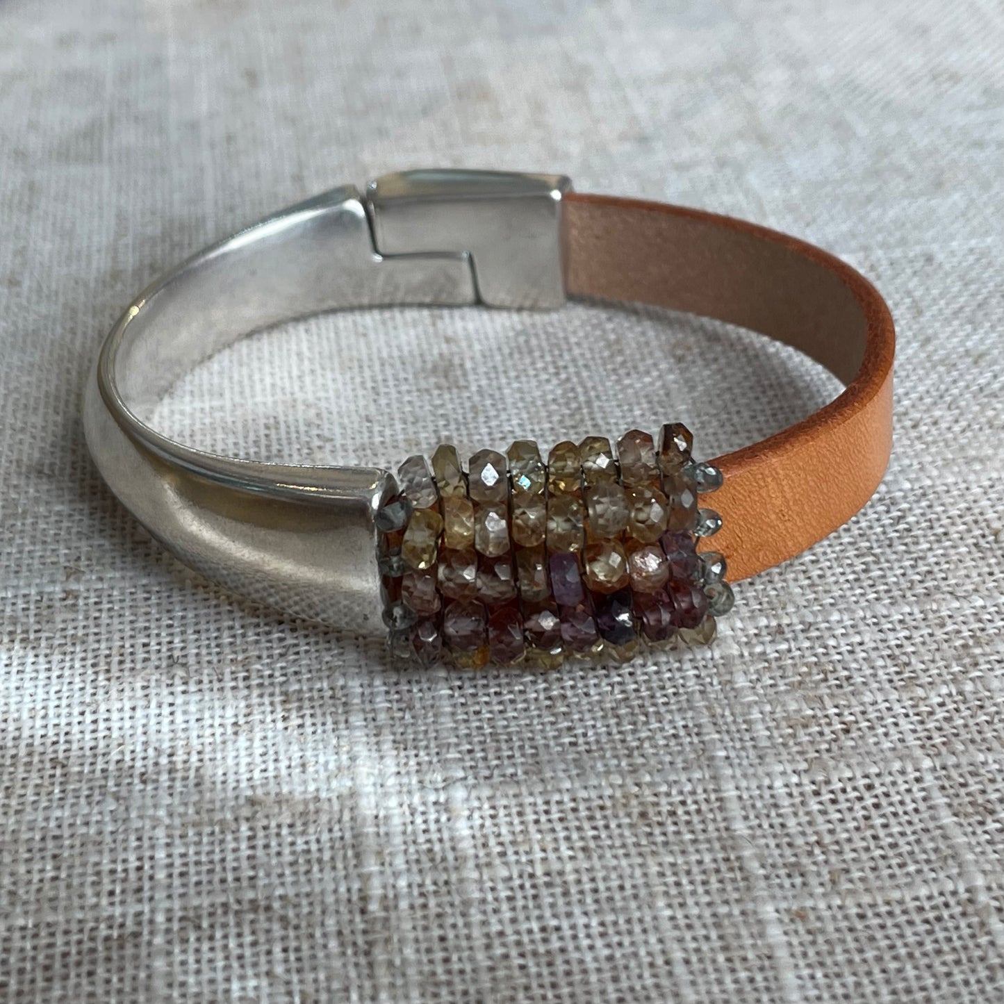 Zircon and Sapphire Magnetic Bracelet