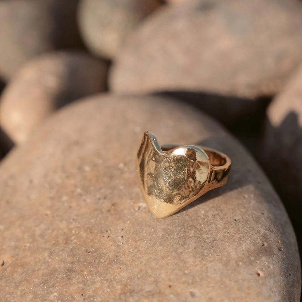 Eros Heart Signet Ring