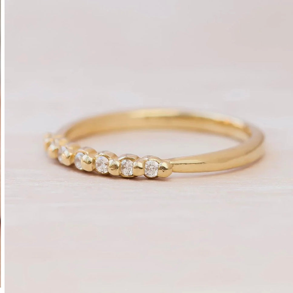 Solid Gold Timeless Diamond Ring