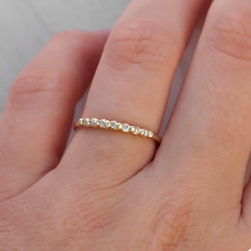 Solid Gold Timeless Diamond Ring