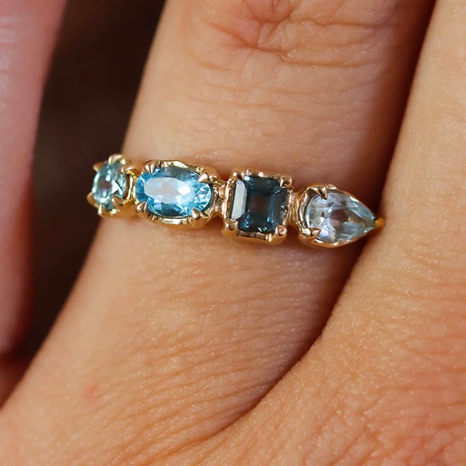 Oceanic Gemstone Ring