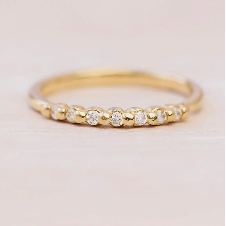 Solid Gold Timeless Diamond Ring