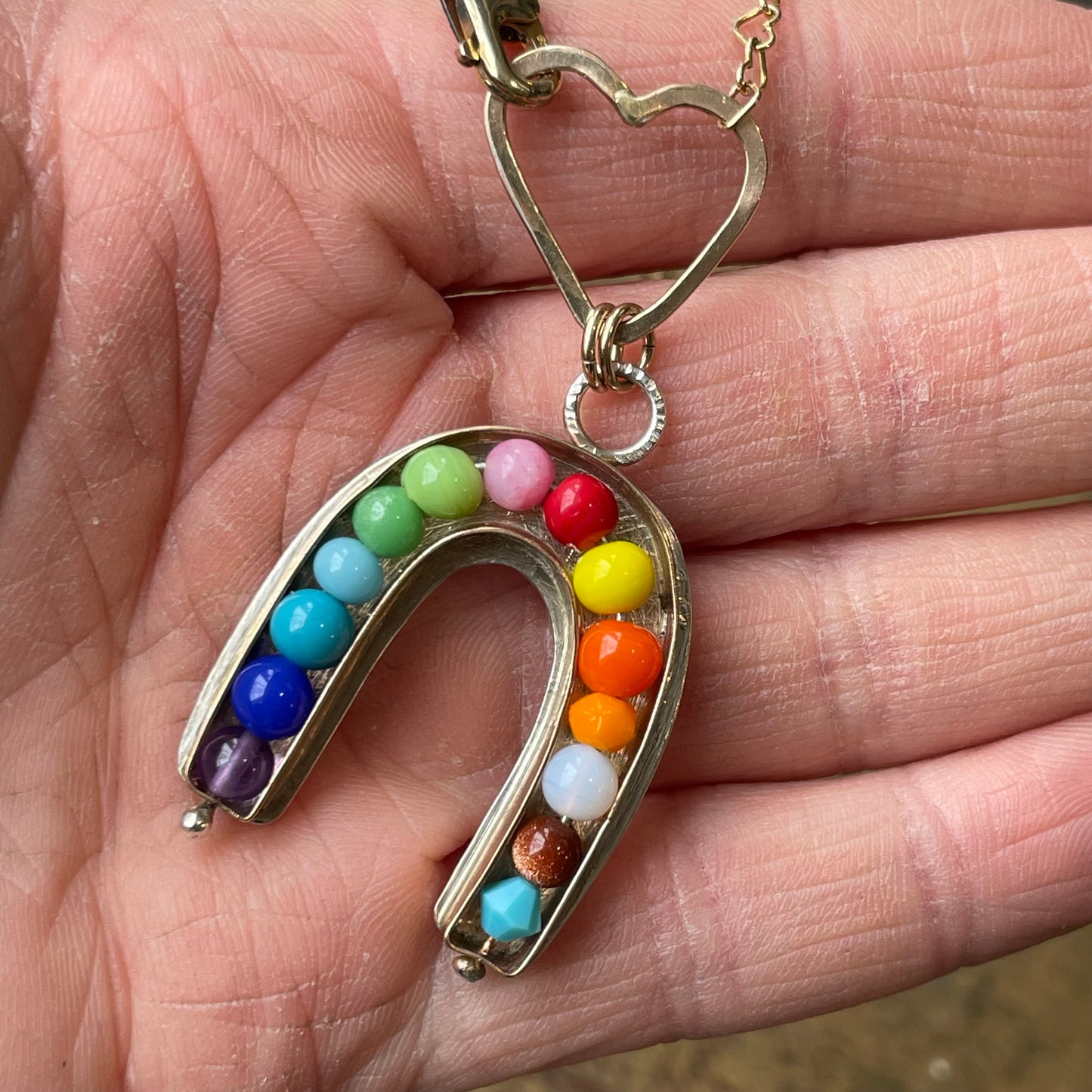 Rainbow Abacus Necklace