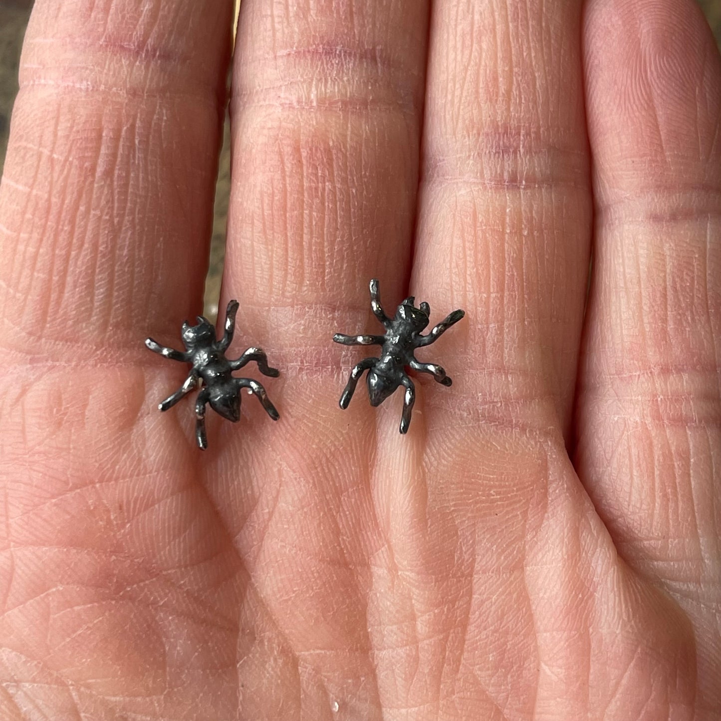 Sterling Ant Studs