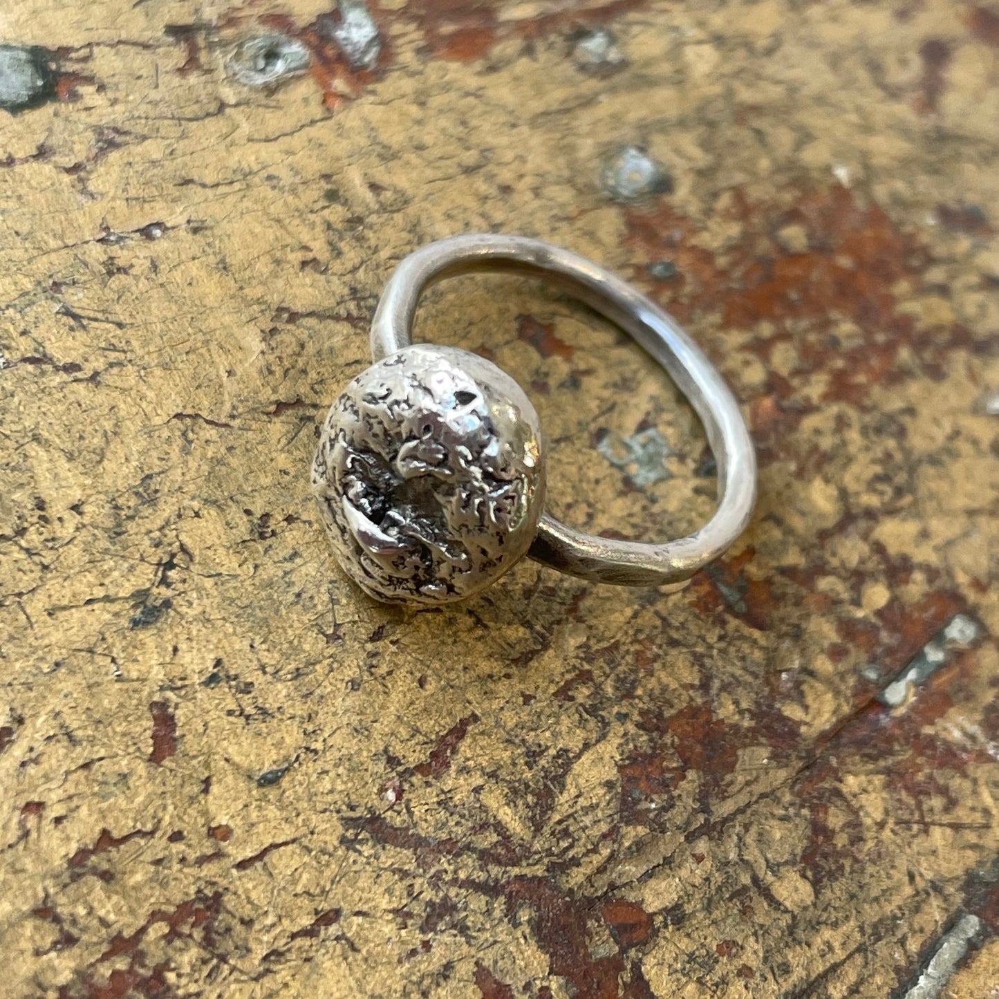 Oval Free Form Sterling RIng