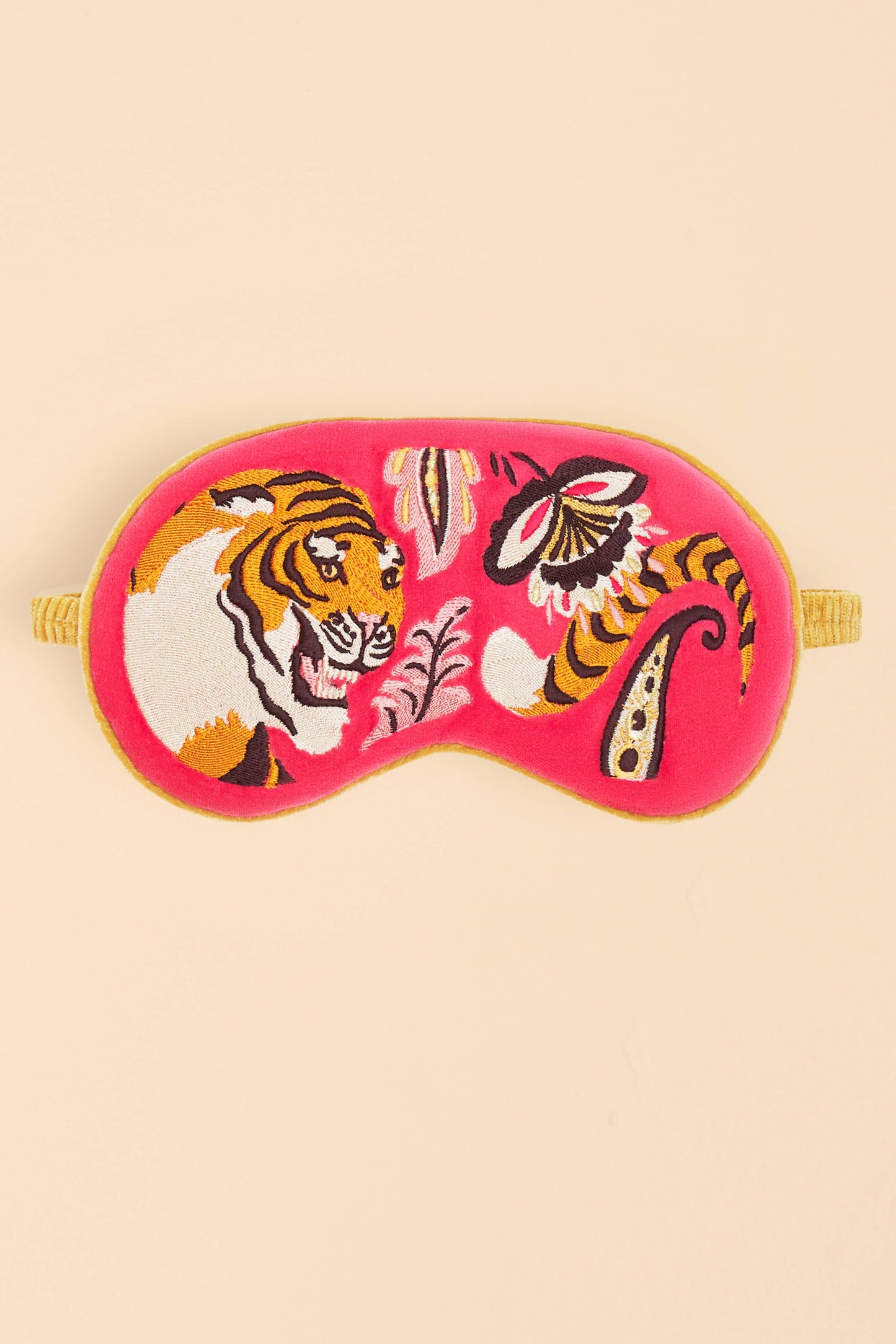 Luxury Lavender Velvet Eye Mask - Thrill of the Tiger