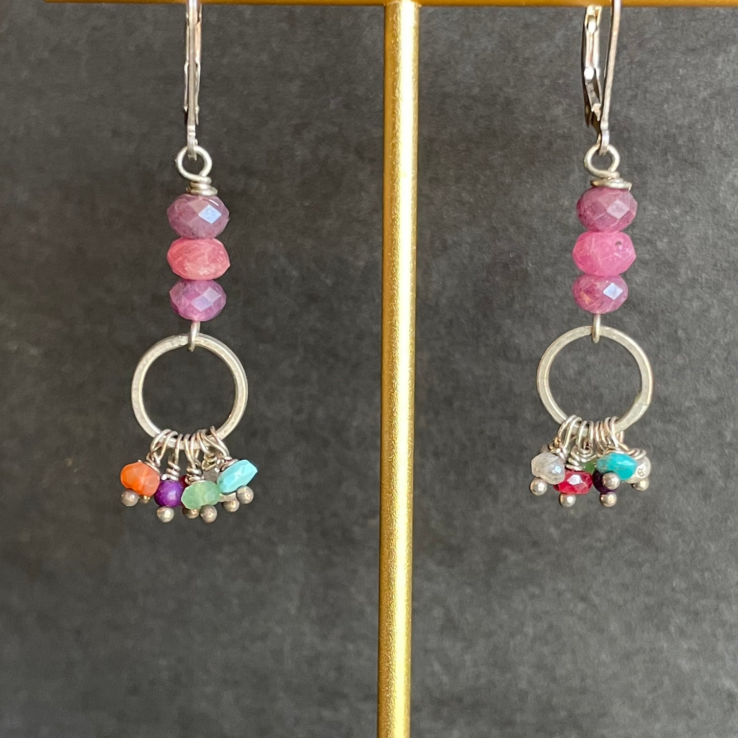 Ruby and multi-stone Earrings