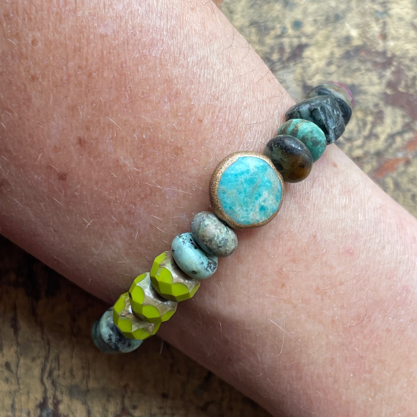 African Turquoise Bracelet