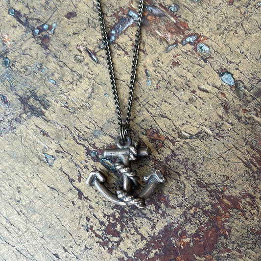 Bronze Anchor Pendant