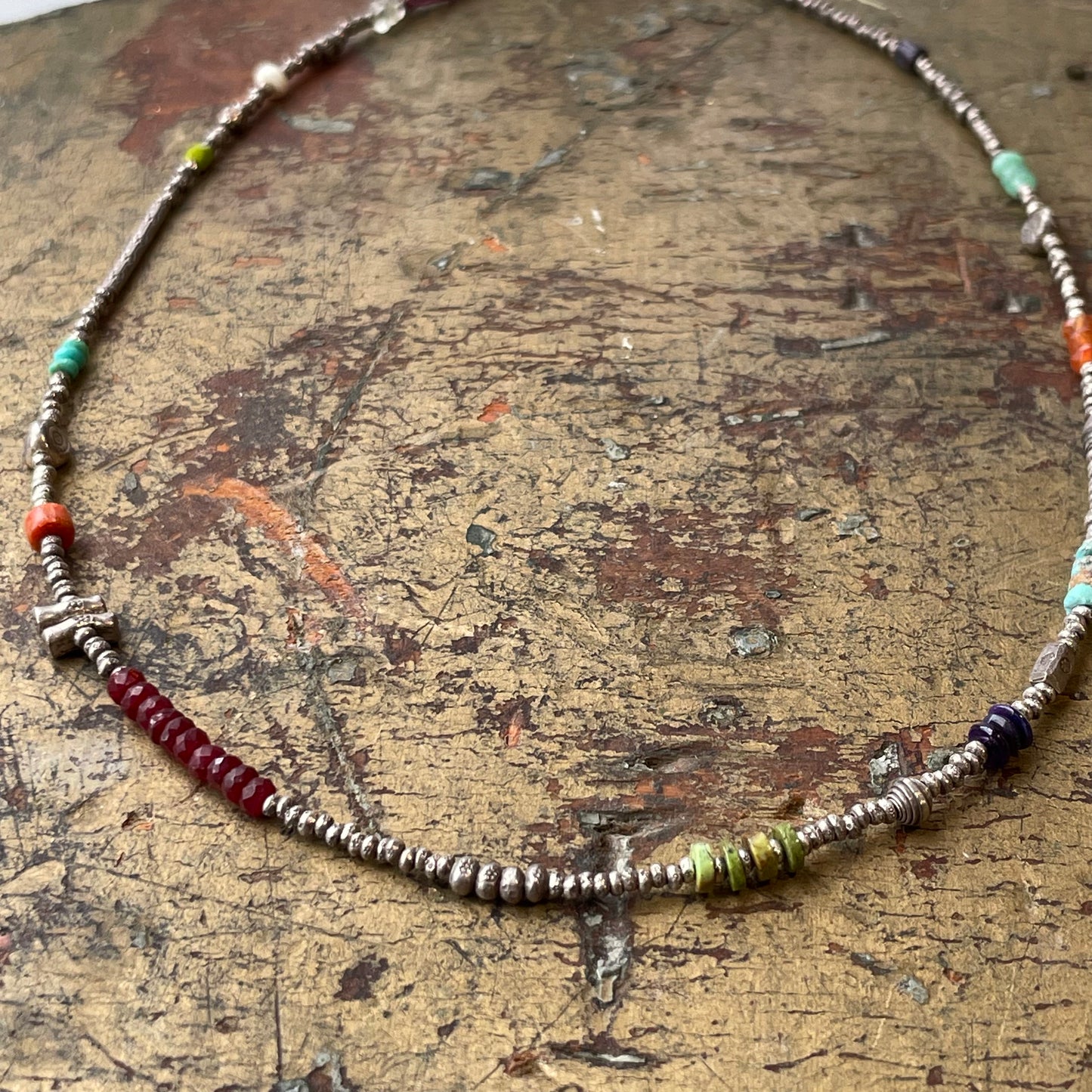 Thai Silver Beaded Necklace