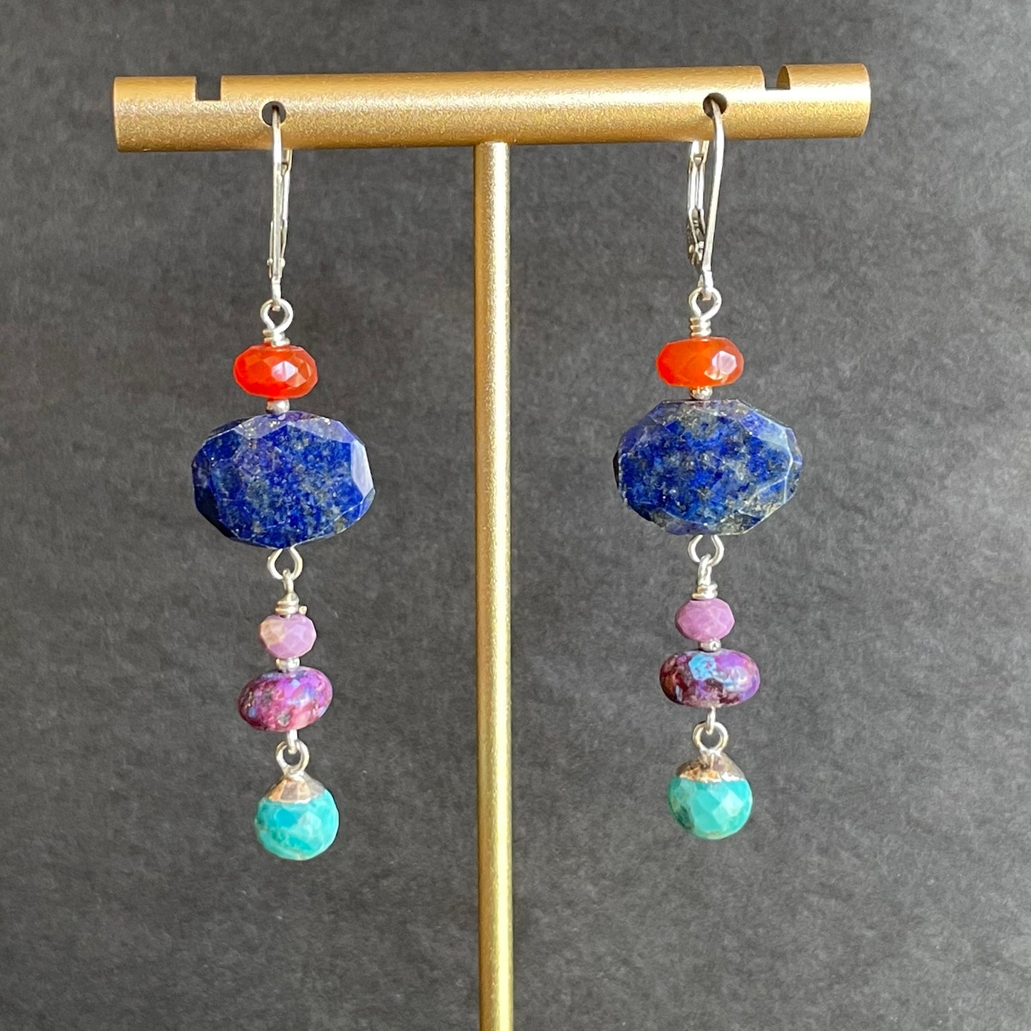 Lapis multistone Dangle Earrings