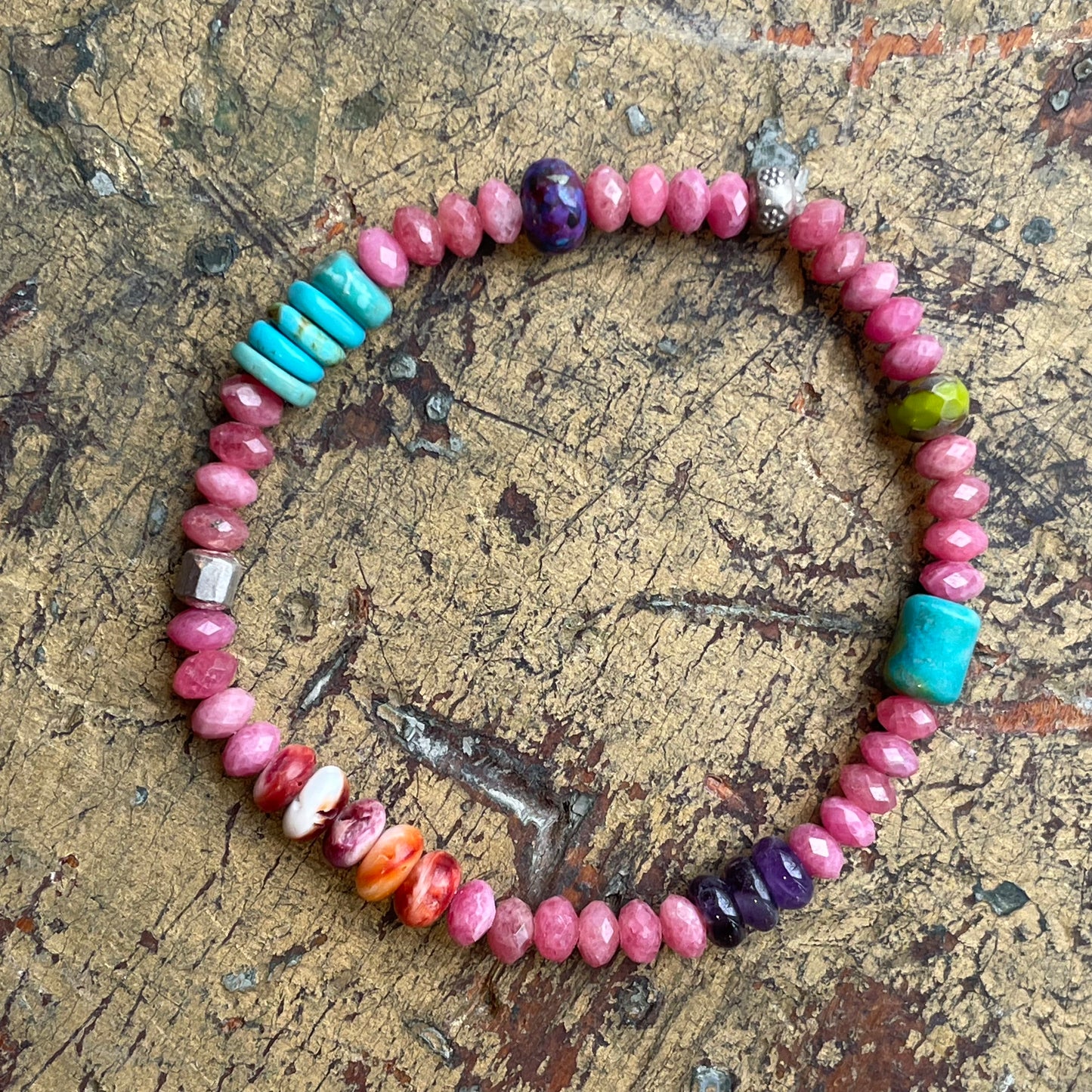 Thulite Beaded Bracelet