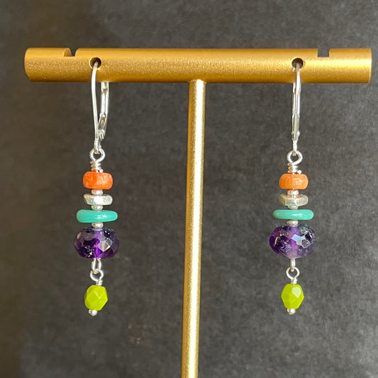 Multi-Stone Dangle Earring