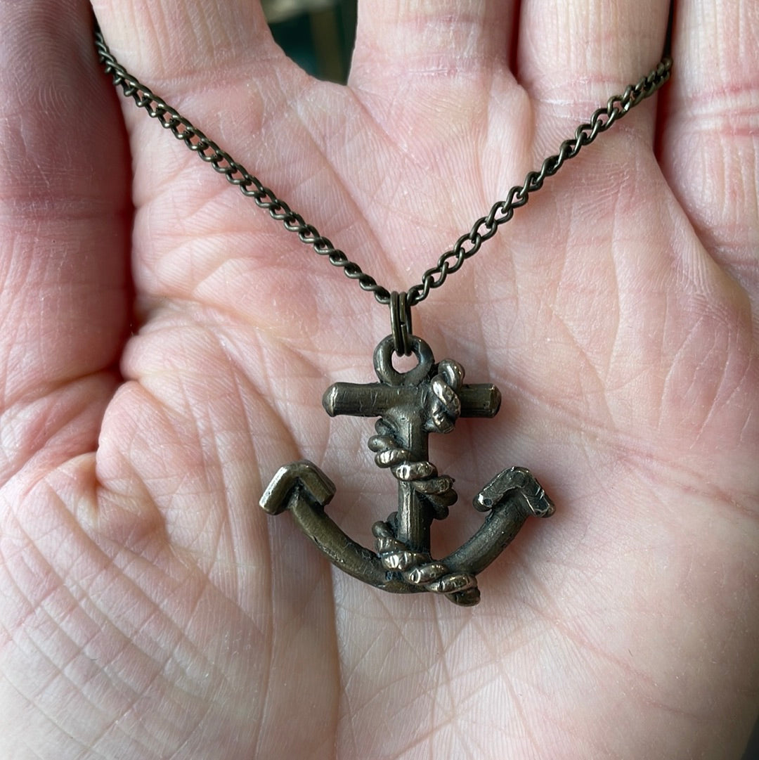 Bronze Anchor Pendant