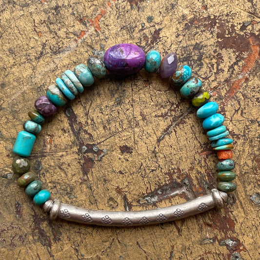 Purple Turquoise Bracelet