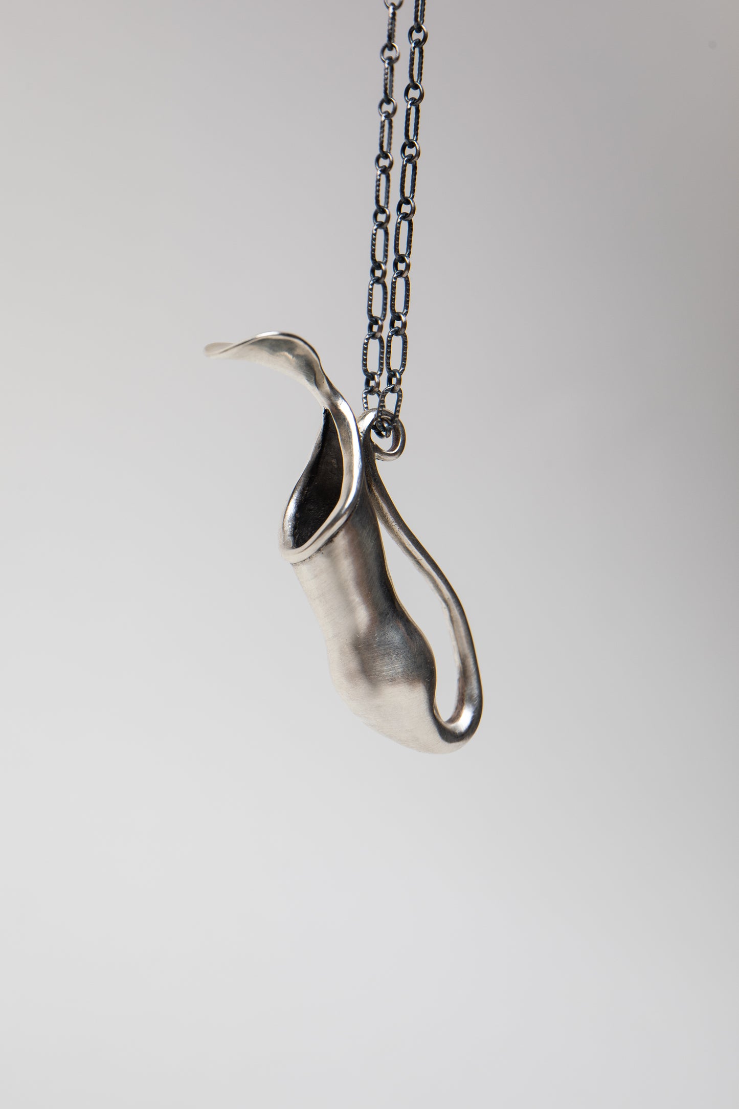 Sterling Pitcher Plant Pendant