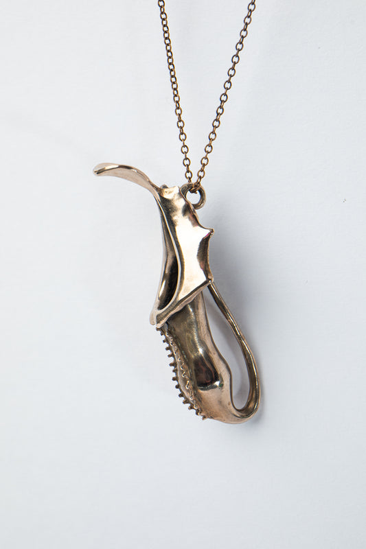 Bronze Pitcher Plant Pendant