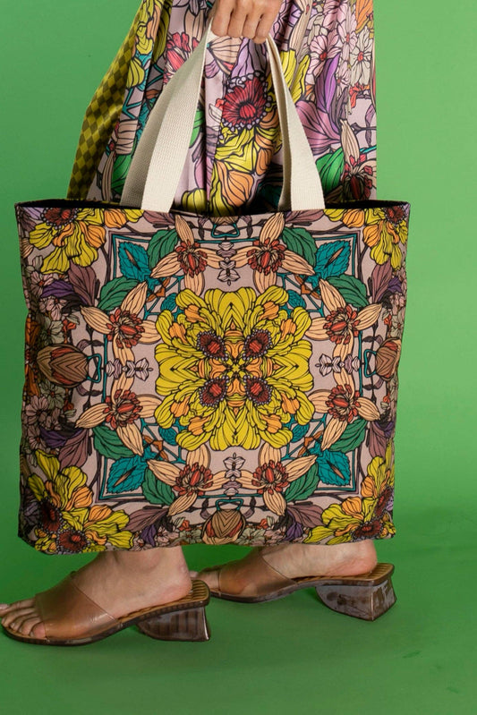 Large Tote- Golden Garden