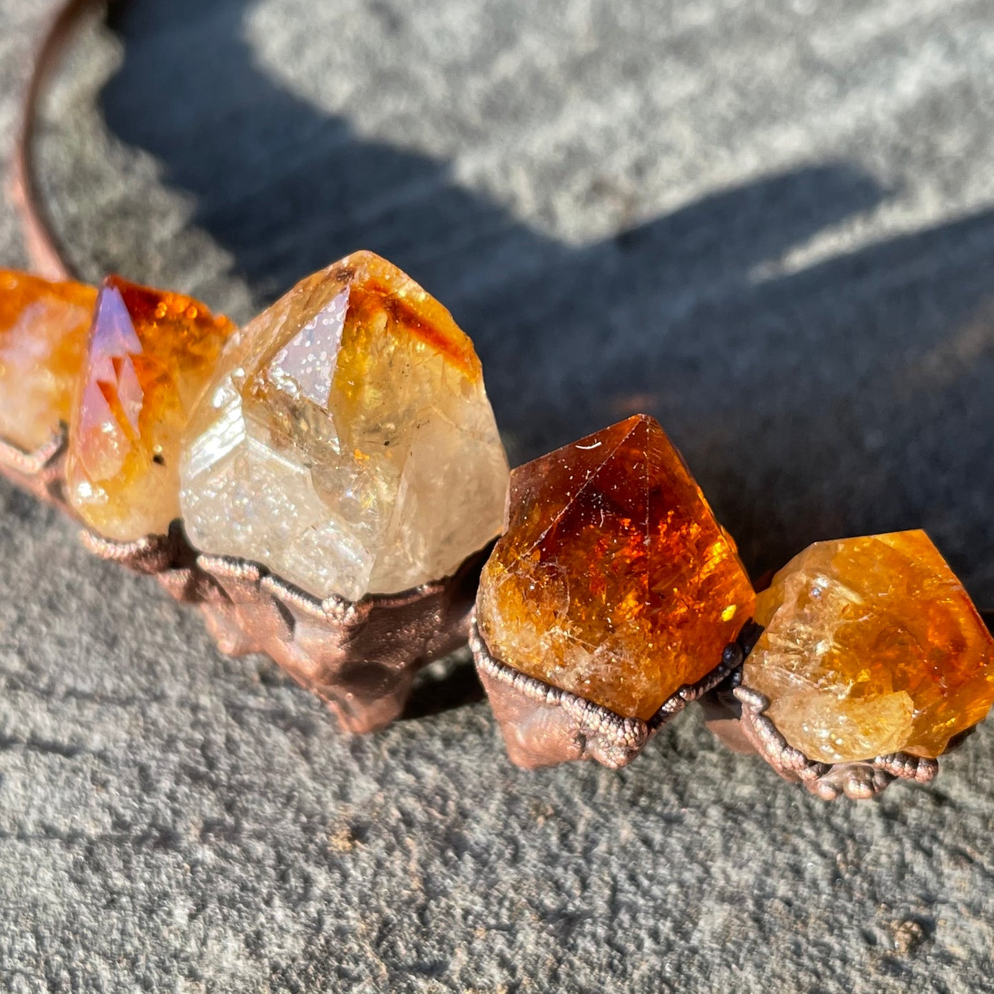 Raw Citrine Tiara