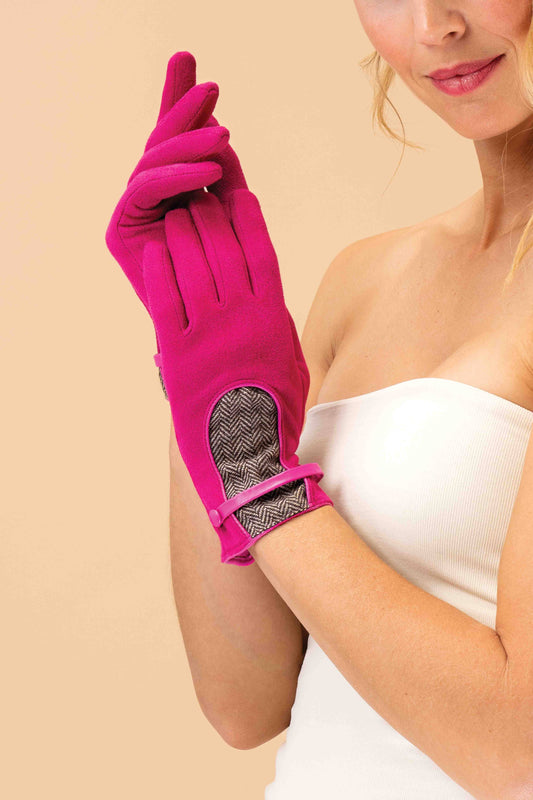 Genevieve Gloves - Fuchsia