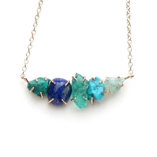 Ayse Necklace-Blue