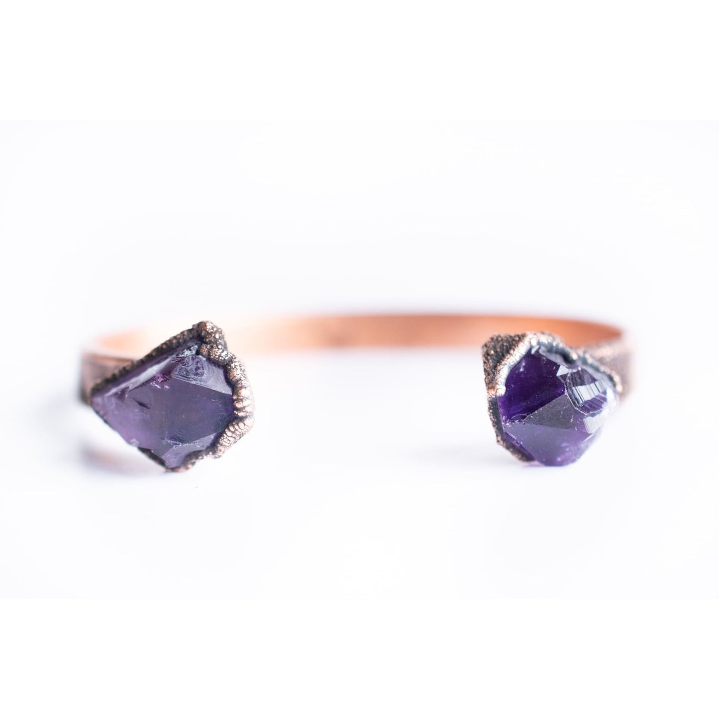 Amethyst Crystal Cuff Bracelet