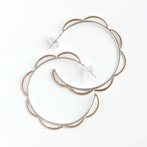 Scalloped Post Hoop