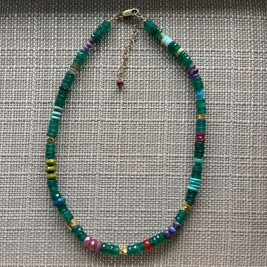 Garden Green Onyx Necklace