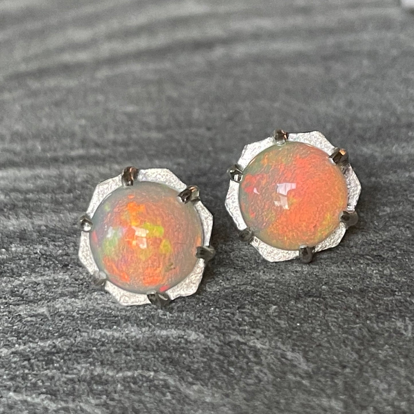 Opal Hexy Studs