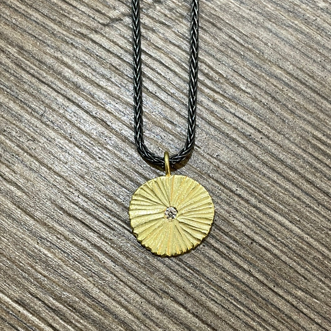 Circle Dig Diamond Pendant