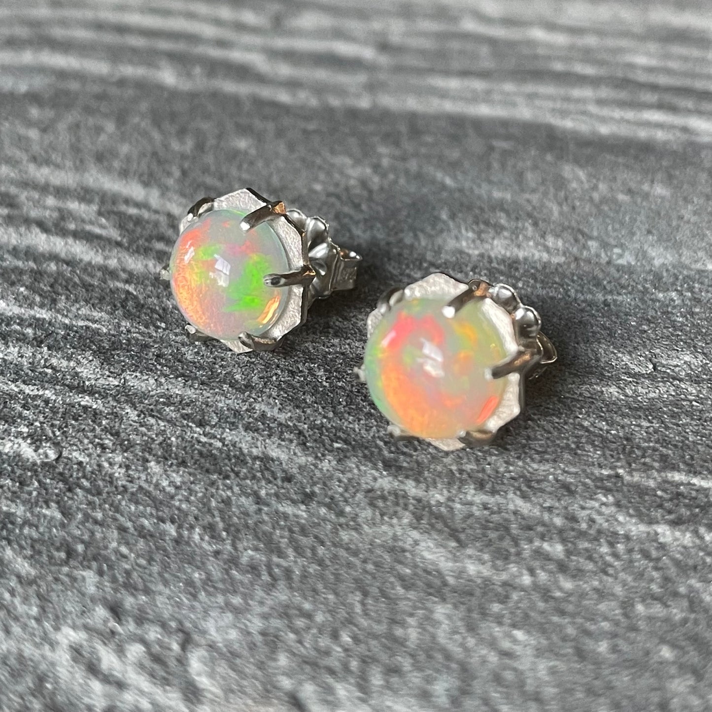 Opal Hexy Studs