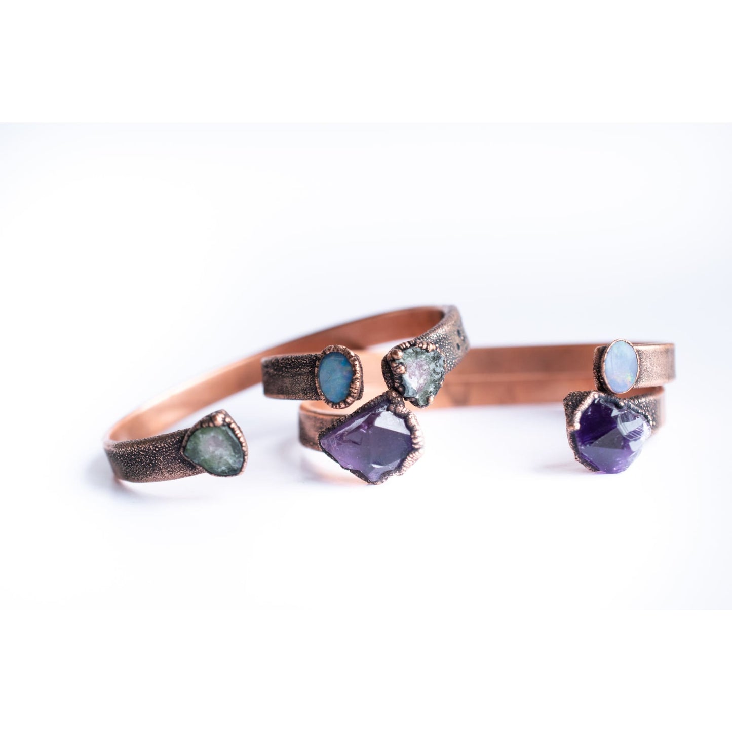 Amethyst Crystal Cuff Bracelet