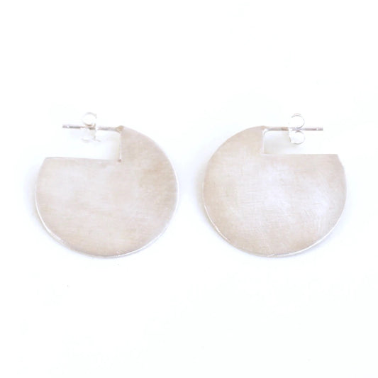 Disc Earrings- Sterling